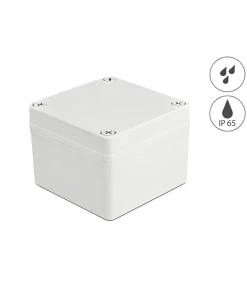 קופסא לחיבורים כבלים IP65 אטומה נגד מים 100x100x75 מ