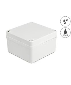 קופסא לחיבורים כבלים IP65 אטומה נגד מים 125x125x75 מ