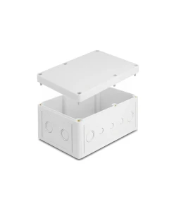 קופסה לחיבורים כבלים IP65 אטומה נגד מים 180x125x90 מ"מ DELOCK 60492