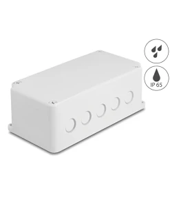 קופסה לחיבורים כבלים IP65 אטומה נגד מים 200x100x70 מ
