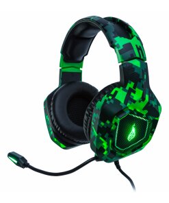 אוזניות GAMING SKIRMISH בצבע ירוק-שחור Verbatim | 48821