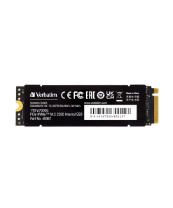 זיכרון SSD פנימי PCIe4 NVMe M.2 SSD 1TB בצבע שחור Verbatim 49367 Vi7000G