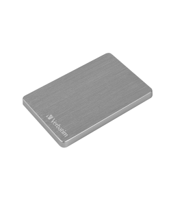 דיסק קשיח HDD חיצוני ALU SLIM HDD 2.5" 1TB USB3.2 GEN1 בצבע אפור Verbatim | 53663