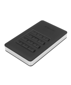 דיסק קשיח HDD חיצוני SECURE HDD W/KEYPAD USB3.1 GEN1 2TB בצבע שחור Verbatim | 53403
