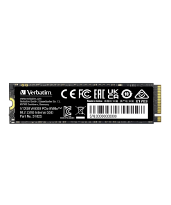 זיכרון SSD פנימי PCIE4 NVME M.2 SSD 512GB בצבע שחור Verbatim | 31825 | Vi5000