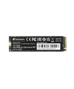 זיכרון SSD פנימי PCIe NVMe M.2 SSD 1TB בצבע שחור Verbatim | 49375 | Vi3000