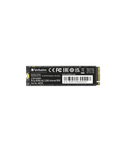 זיכרון SSD פנימי PCIe NVMe M.2 SSD 2TB בצבע שחור Verbatim | 49376 | Vi3000