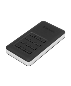 זיכרון SSD פנימי USB3.1 256GB STORE´N'GO SECURE SSD W/KEYPAD GEN1 בצבע שחור Verbatim | 53402