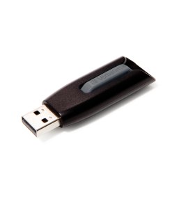 זיכרון נייד USB דיסק-און-קי חיצוני V3 USB 3.2 64GB STORE N GO DRIVE בצבע אפור Verbatim | 49174