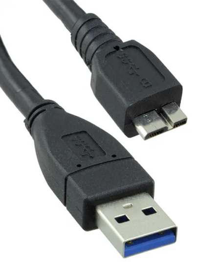 כבל USB 3.0 MICRO CABLE בצבע שחור ftdichip | USB-3.0-A-MICRO-B-CABLE