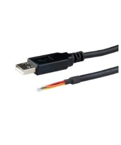 כבל USB ל-UART תומך באותות UART +3.3V בצבע שחור ftdichip | TTL-232R-3V3-WE
