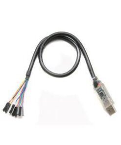 כבל מתאם טורי USB ל-Hi Speed ​​SPII2CJTAG עם אלקטרוניקה משובצת, נוריות, 5V בצבע שחור ftdichip C232HM-EDHSL-0