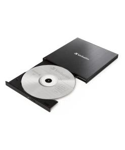 כונן DVD חיצוני EXTERNAL SLIMLINE CD/DVD WRITER USB3.2 Gen1/USB-C בצבע שחור Verbatim | 43886