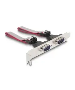 כרטיס MiniPCIe I/O PCIe full size Serial RS-232 עם 2 יציאות DB9 צ'יפ Moschip MCS9901 כסף DELOCK | 95273