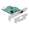 כרטיס PCIe x1 Serial RS-232 High Speed 921K Low profile עם יציאת DB9 Voltage supply צ'יפ Exar שחור DELOCK 89333