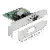 כרטיס PCIe x1 Serial RS-232 Low profile עם יציאת DB9 צ'יפ ASIX כסף DELOCK | 89948