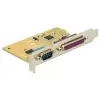 כרטיס PCIe x1 Serial RS-232 עם יציאת DB9 + יציאת Parallel צ'יפ SUN זהב DELOCK | 89446