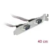 לוחית קצה סריאלי Serial D-Sub 9 חיווט 1:1 כסף DELOCK | 89268
