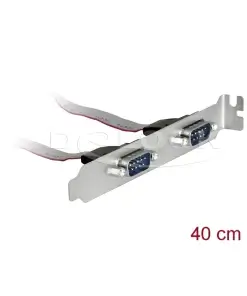 לוחית קצה סריאלי Serial D-Sub 9 חיווט 1:1 כסף DELOCK | 89268