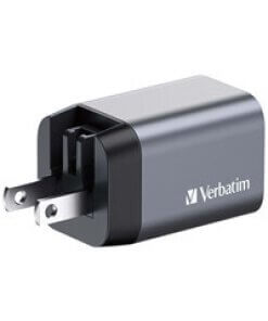 מטען קיר 35W 2-Port GaN בצבע אפור Verbatim | 32200