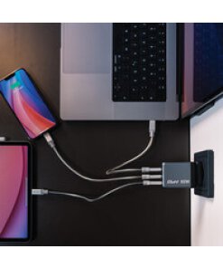 מטען קיר 65W 3-Port GaN בצבע אפור Verbatim | 32201