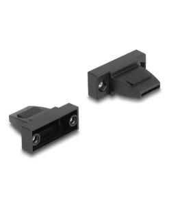 מכסה למחבר D-Sub 9 pin עבור כבל שטוח בצבע שחור DELOCK | 67025