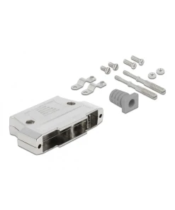 מכסה מתכתי למחבר D-Sub 37 בצבע אפור DELOCK 66628