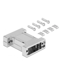מכסה עבור 2 מחברים D-Sub 15 בצבע אפור DELOCK | 66814