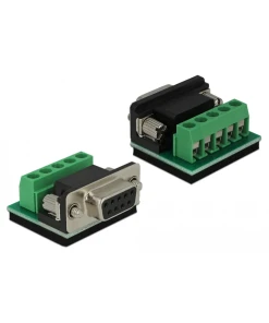 ממיר DB9 Serial RS-232 לחיבור DB9 Serial RS-422/485 ז/נ עם הגנת 15kV ESD עמיד בטמפרטורה 25°C- עד 70°C בצבע שחור DELOCK | 62920