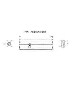 ממיר M12 CAN Bus לחיבור D-Sub 9 אורך 1 מטר DELOCK | 66745
