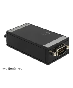ממיר USB 2.0 לחיבור DB9 Serial RS-232 5 kV Isolation צ'יפ FTDI בצבע שחור DELOCK | 62502