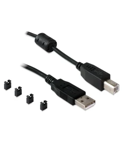 ממיר USB 2.0 עם 2 חיבורים DB9 Serial RS-422485 + הגנת 15kV ESD צ'יפ FTDI בצבע שחור DELOCK 87586