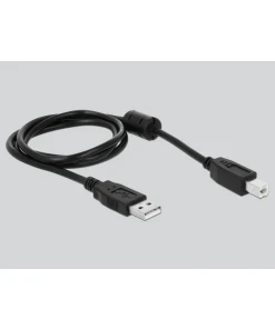 ממיר USB 2.0 עם 4 חיבורים DB9 Serial RS-232 צ'יפ בצבע כסף DELOCK | 87414