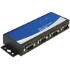 ממיר USB 2.0 עם 4 חיבורים DB9 Serial RS-422485 + הגנת 15kV ESD צ'יפ FTDI בצבע שחור DELOCK 87587