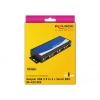 ממיר USB 2.0 עם 4 חיבורים DB9 Serial RS-422485 + הגנת 15kV ESD צ'יפ FTDI בצבע שחור DELOCK 87587