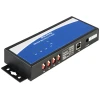 ממיר USB 2.0 עם 4 חיבורים DB9 Serial RS-422485 + הגנת 15kV ESD צ'יפ FTDI בצבע שחור DELOCK 87587