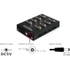ממיר USB 2.0 עם 8 חיבורים DB9 Serial RS-232 צ'יפ Moschip בצבע שחור DELOCK | 61860