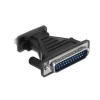 ממיר USB לחיבור DB9 Serial RS-232 + מתאם DB25 צ'יפ FTDI אורך 1.8 מטר DELOCK | 61308