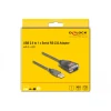 ממיר USB לחיבור DB9 Serial RS-232 עם 3 LED x צ'יפ FTDI אורך 0.2 מטר DELOCK 61412