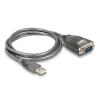 ממיר USB לחיבור DB9 Serial RS-232 עם 3 LED x צ'יפ FTDI אורך 0.2 מטר DELOCK 61412