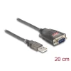 ממיר USB לחיבור DB9 Serial RS-232 עם 3 LED x צ'יפ FTDI אורך 0.2 מטר DELOCK 61412