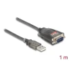 ממיר USB לחיבור DB9 Serial RS-232 עם 3 LED x צ'יפ FTDI אורך 1 מטר DELOCK | 61400