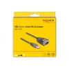 ממיר USB לחיבור DB9 Serial RS-232 עם 3 LED x צ'יפ FTDI אורך 2 מטר DELOCK | 61548