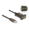 ממיר USB לחיבור DB9 Serial RS-232 עם 3 LED x צ'יפ Prolific אורך 2 מטר DELOCK | 64073