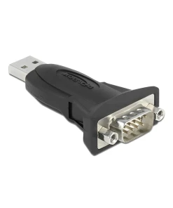 ממיר USB לחיבור DB9 Serial RS-232 צ'יפ FTDI אורך 0.8 מטר DELOCK | 61506
