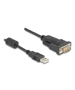 ממיר USB לחיבור DB9 Serial RS-232 צ'יפ FTDI אורך 25 ס"מ DELOCK | 61549