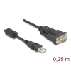ממיר USB לחיבור DB9 Serial RS-232 צ'יפ FTDI אורך 25 ס
