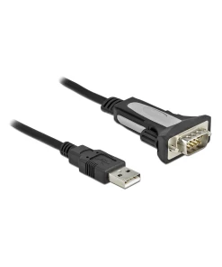 ממיר USB לחיבור DB9 Serial RS-232 צ'יפ FTDI אורך 3 מטר DELOCK | 65962