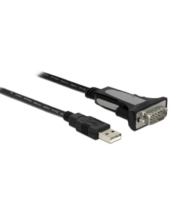 ממיר USB לחיבור DB9 Serial RS-232 צ'יפ FTDI אורך 4 מטר DELOCK | 66323