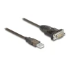 ממיר USB לחיבור DB9 Serial RS-232 צ'יפ Prolific PL-2303 GS אורך 1.5 מטר DELOCK | 62645